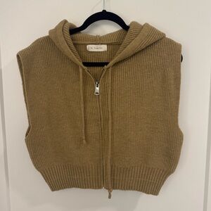 By Together Zip up Hooded Sweater Vest